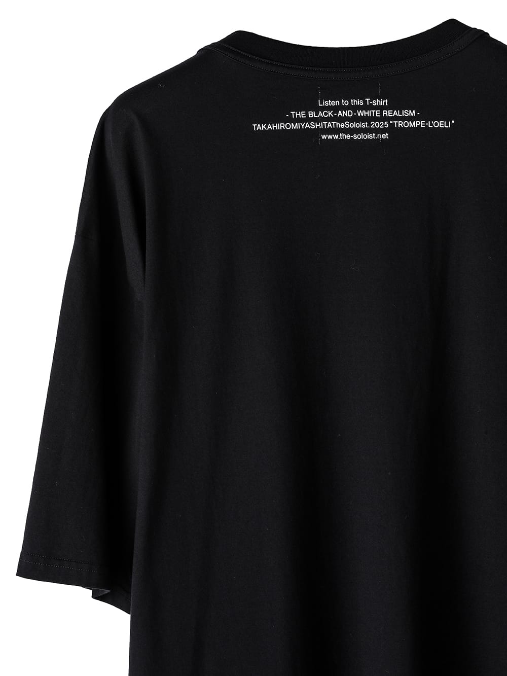 トロンプルイユタキシードオーバーサイズドショートスリーブTシャツ