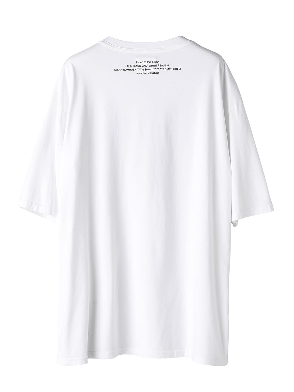 trompe l'oeil tuxedo oversized S/S T-shirt 