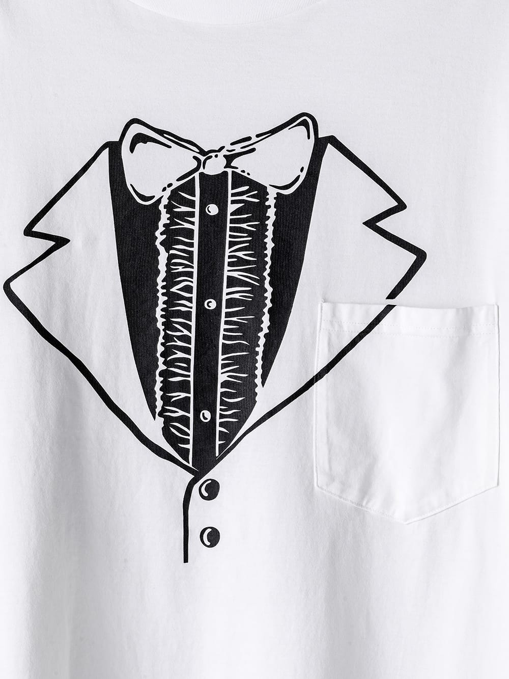 trompe l'oeil tuxedo oversized S/S T-shirt 