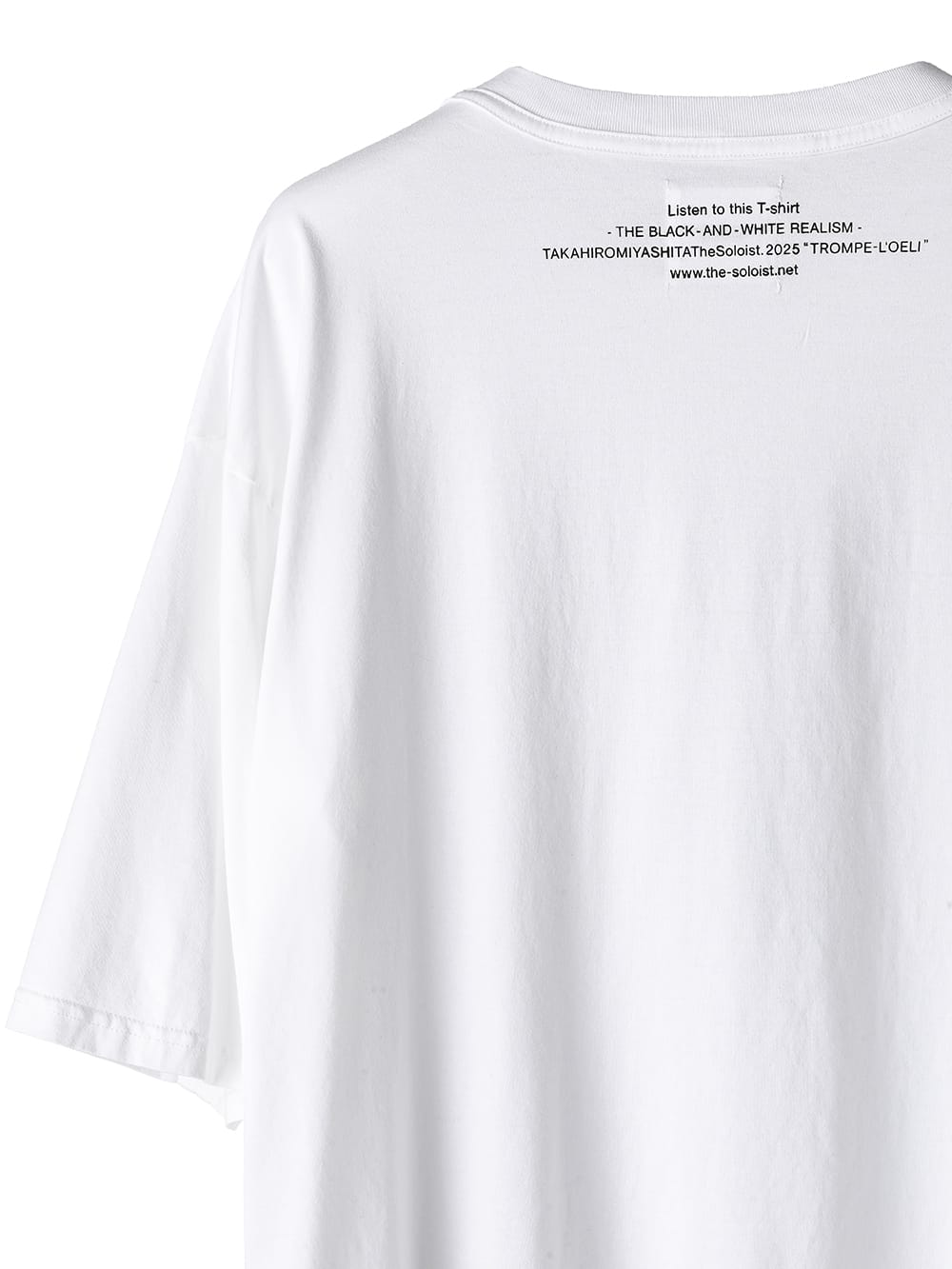 trompe l'oeil tuxedo oversized S/S T-shirt 
