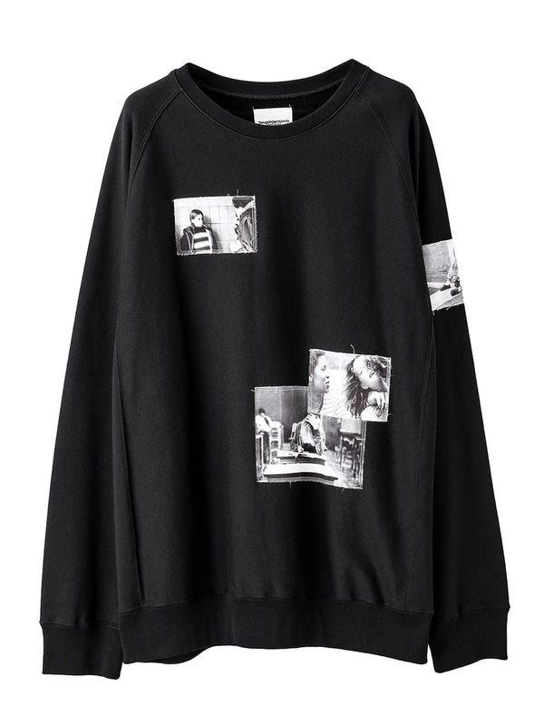 oversized crew neck sweatshirt