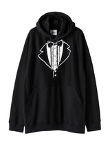 sc.0016AW25-black トロンプルイユタキシードオーバーサイズド