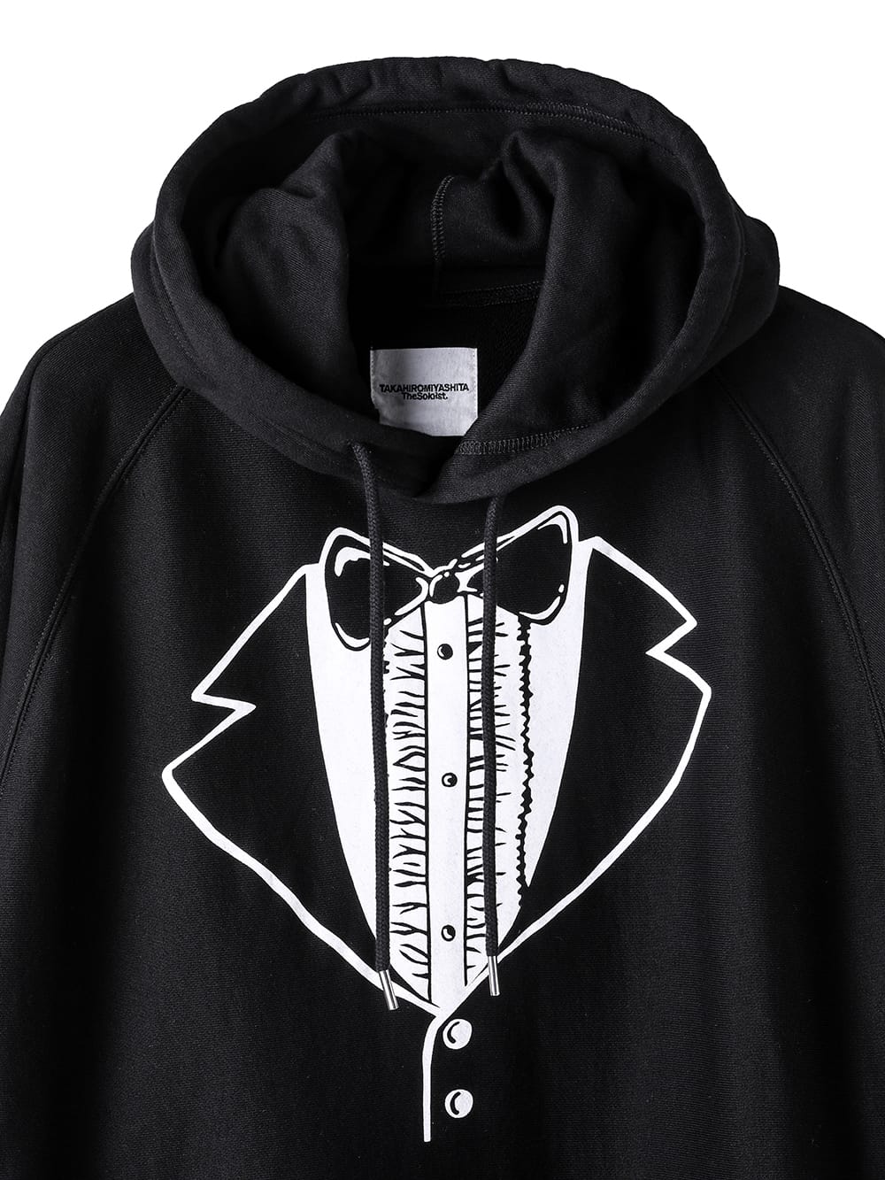 sc.0016AW25-black トロンプルイユタキシードオーバーサイズド