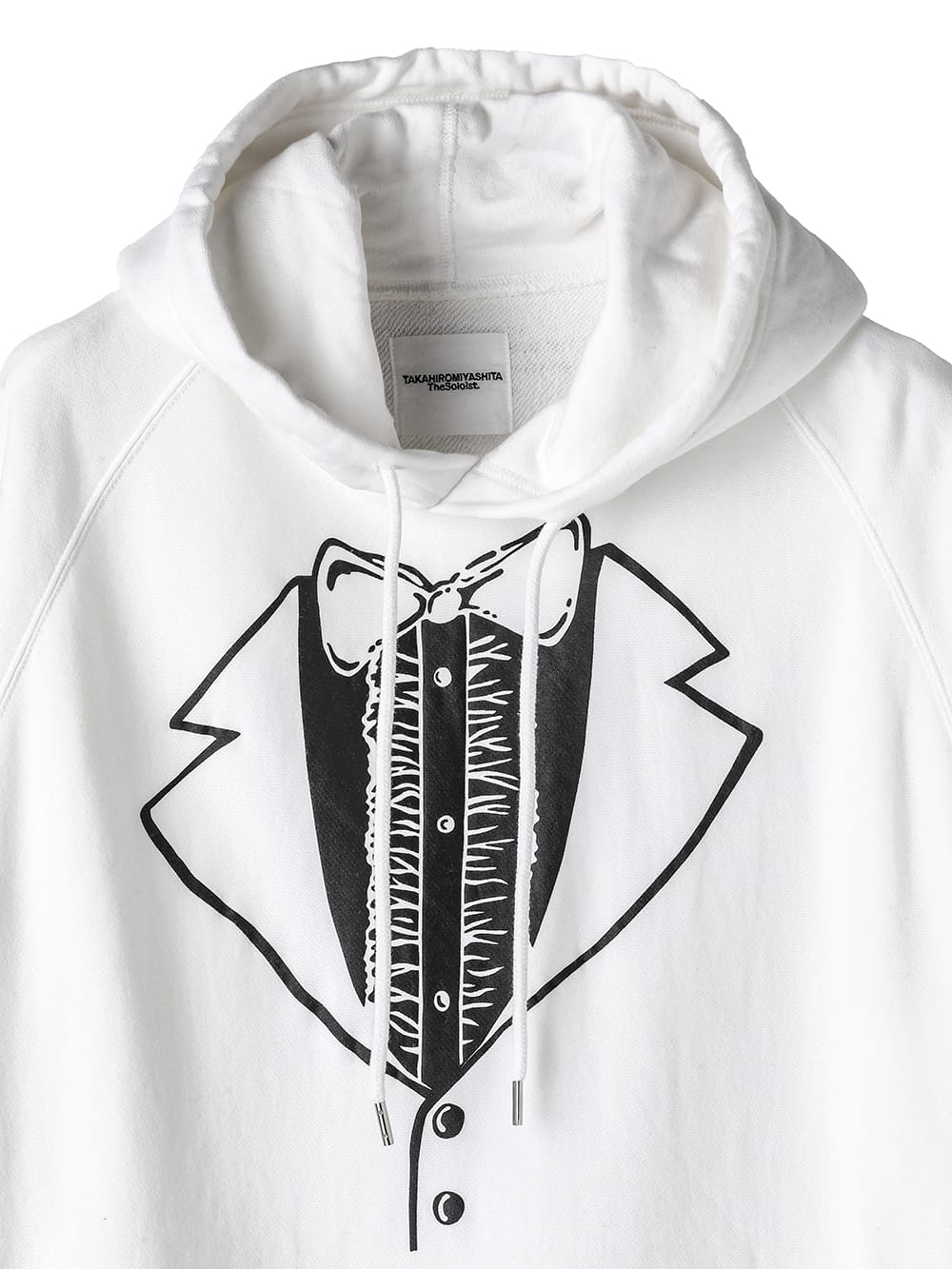 sc.0016AW25-white トロンプルイユタキシードオーバーサイズド