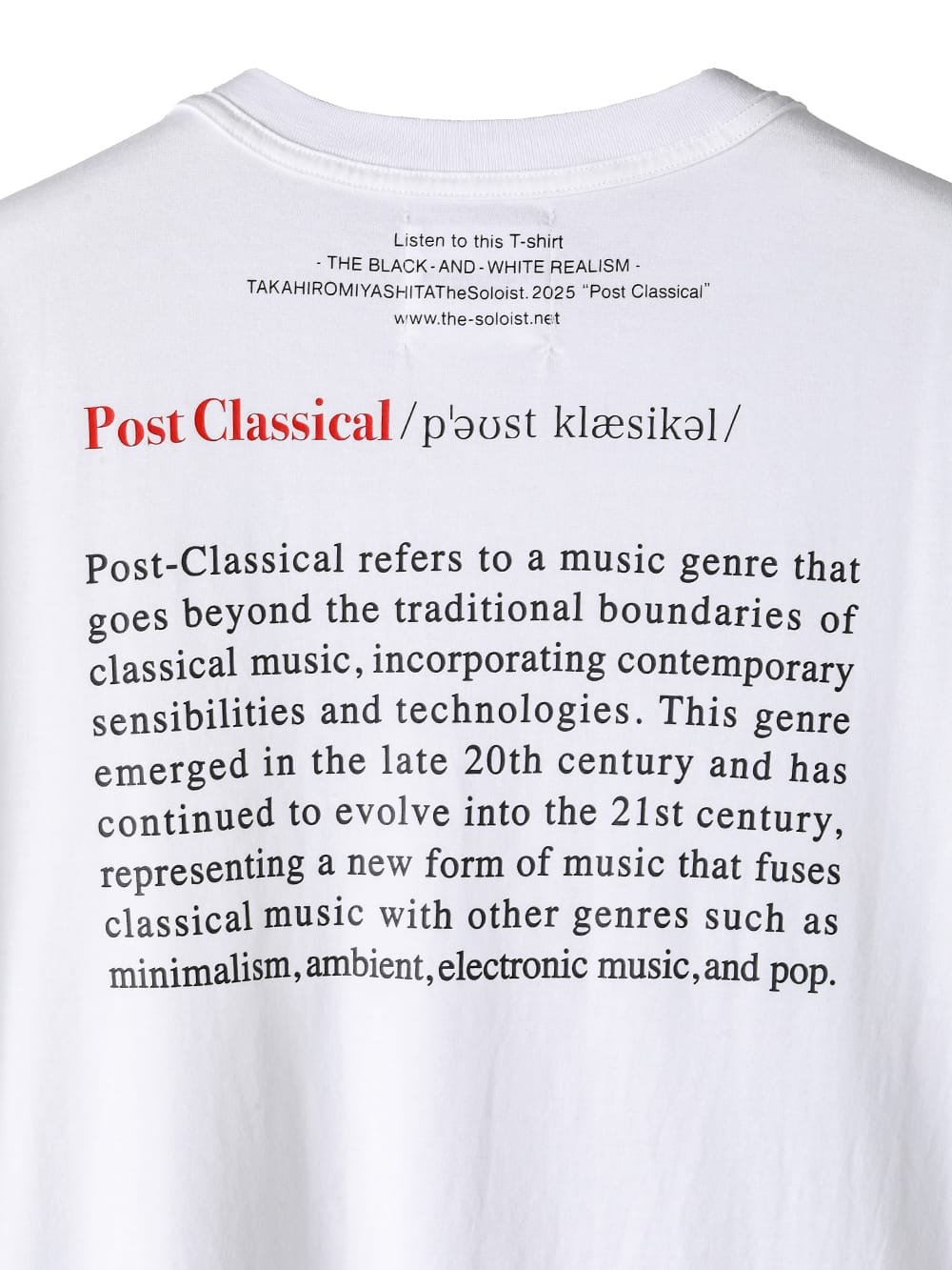 post classical S/S T-shirt 