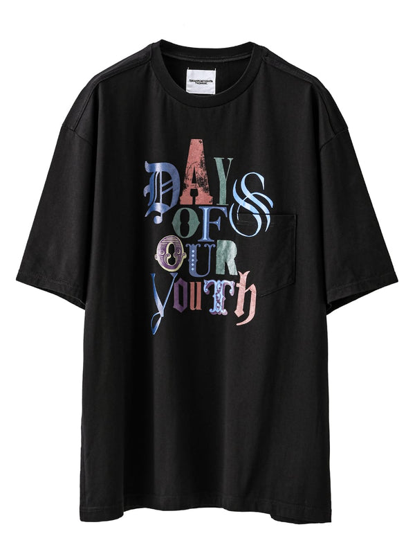 オーバーサイズドショートスリーブTシャツ(days of our youth color)