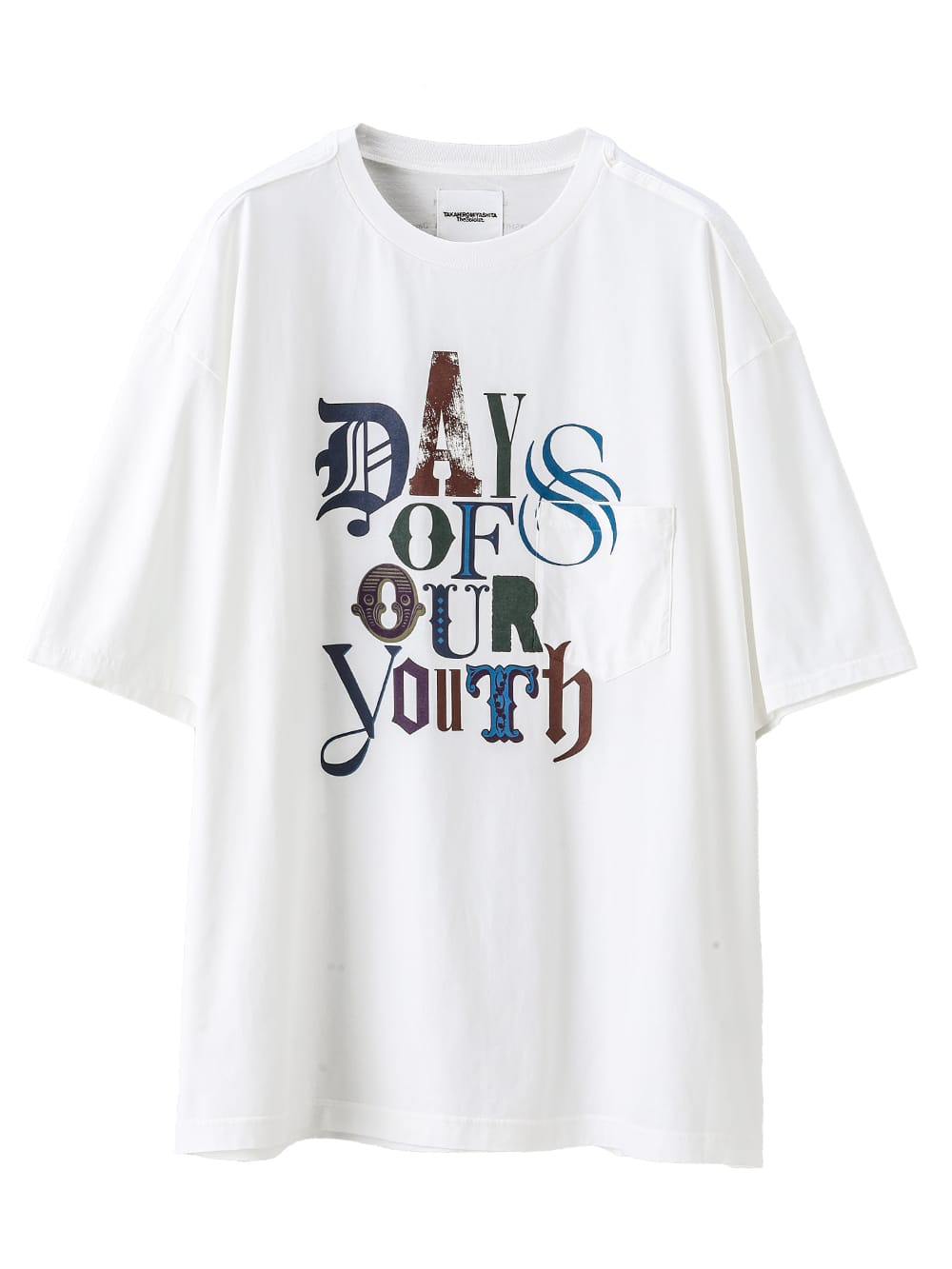 oversized s/s tee.(days of our youth color)