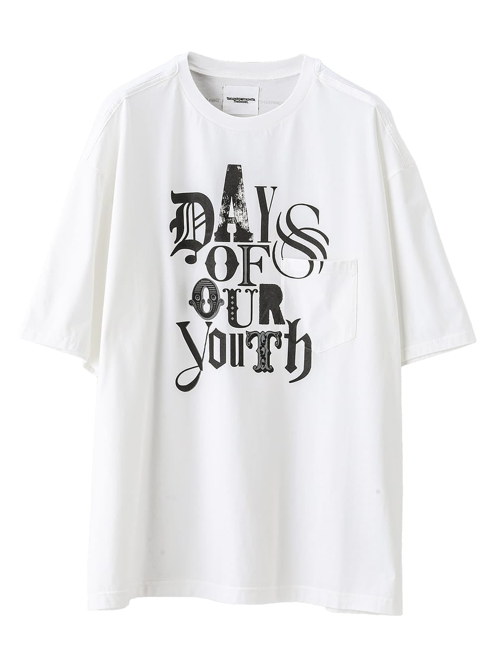 オーバーサイズドショートスリーブTシャツ(days of our youth grey)