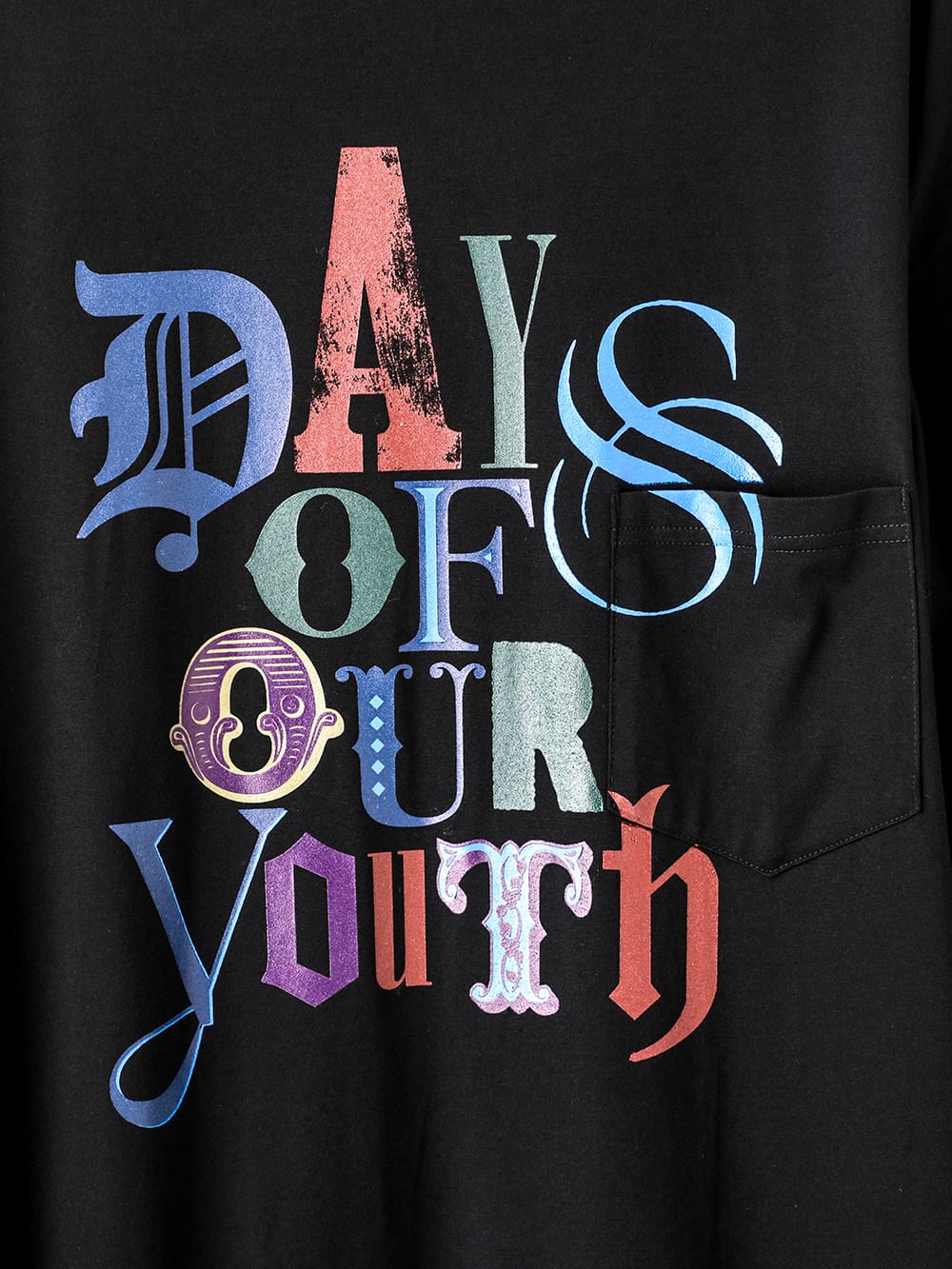 オーバーサイズドロングスリーブTシャツ(days of our youth color)