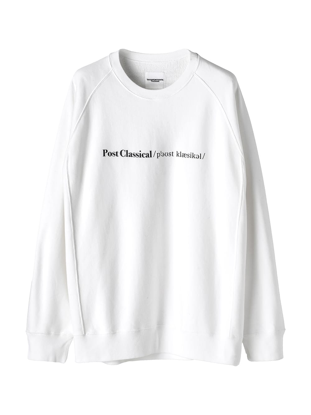 トップス The Soloist. oversized crewneck 44 white sc.0022AW25-white ポストクラシカルオーバーサイズドクルーネック