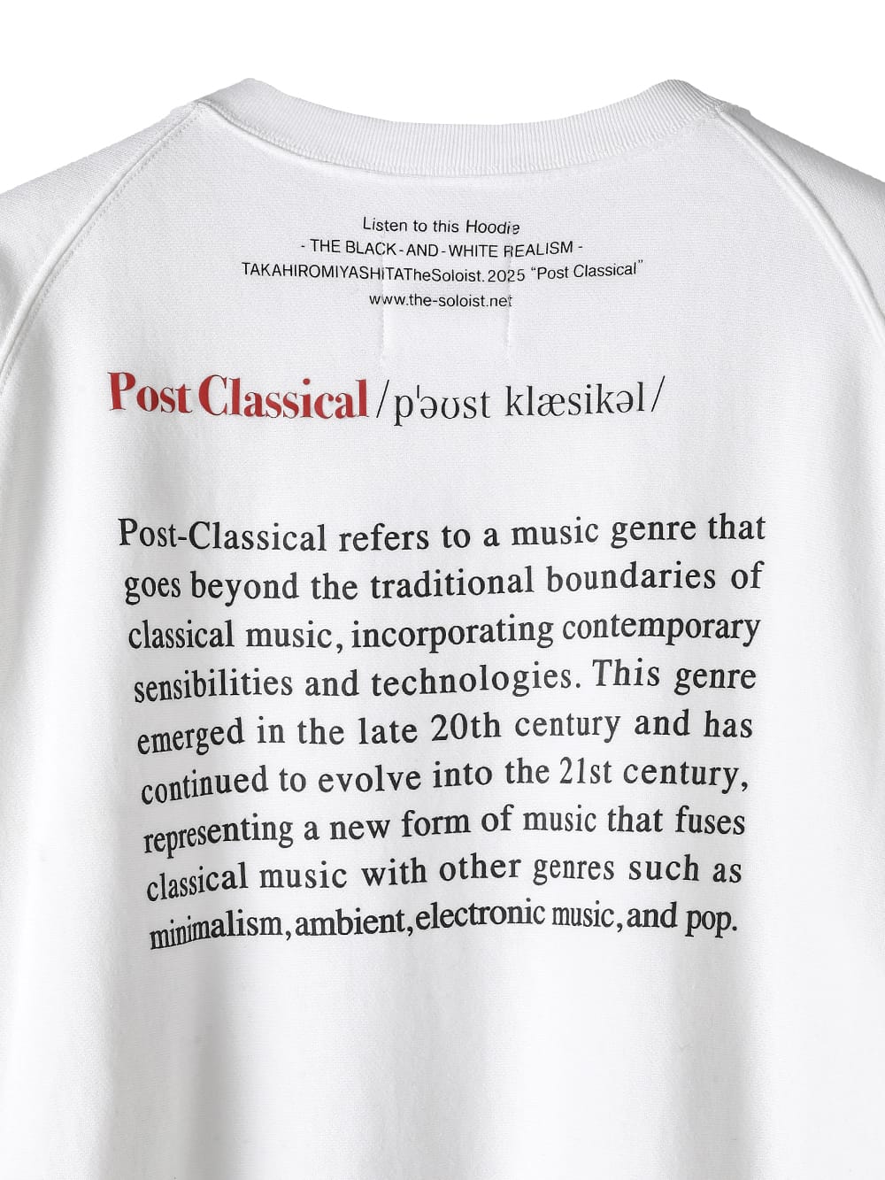 sc.0022AW25-white ポストクラシカルオーバーサイズドクルーネック