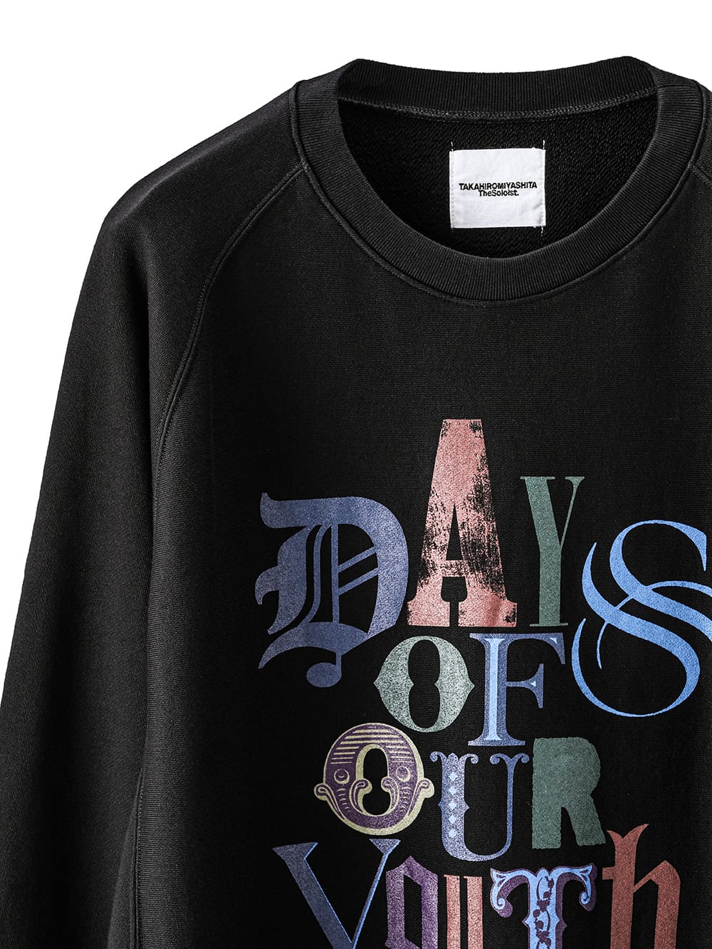 oversized crew neck sweatshirt(days of our youth color)