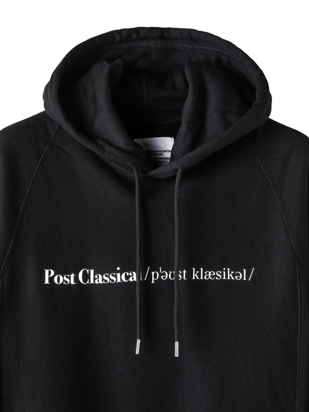 sc.0023AW25-black ポストクラシカルフーディー The Black-and-White