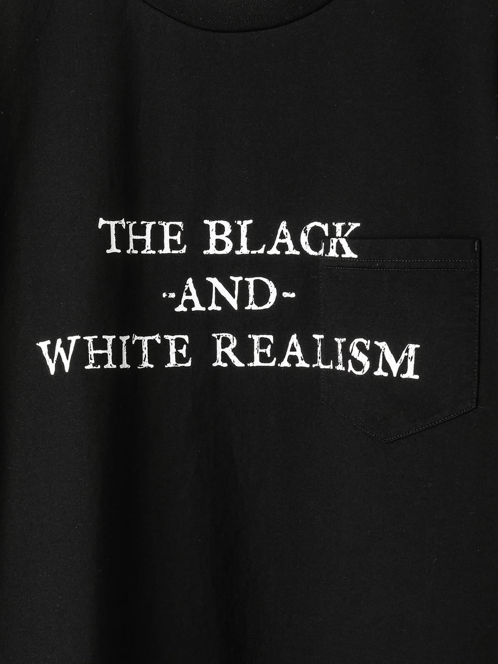 S/S T-shirt "the black-and-white realism"