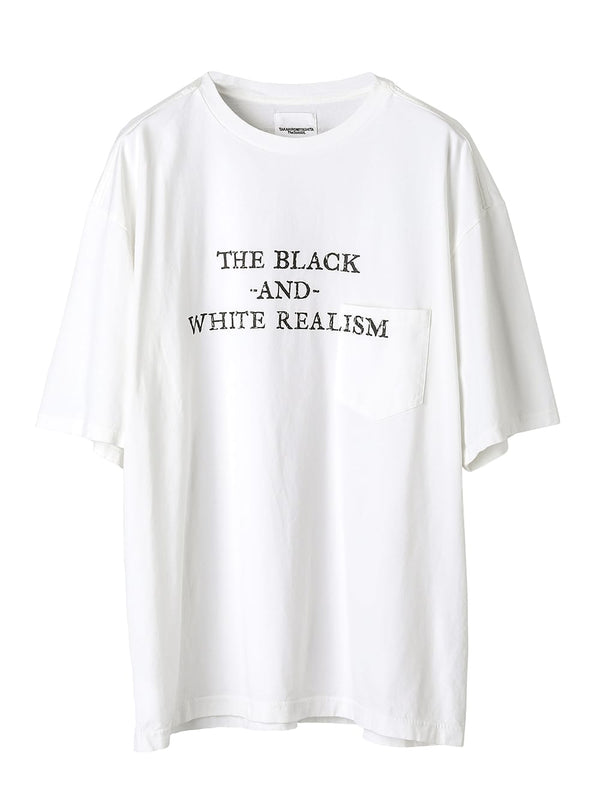 oversized S/S T-shirt "the black-and-white realism"