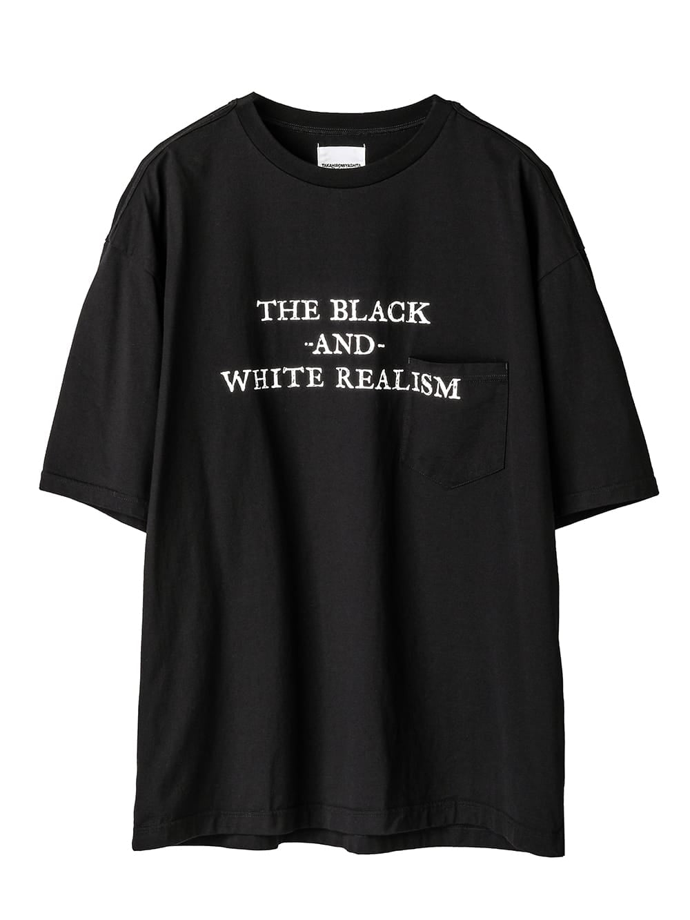 sc.0026AW25-black オーバーサイズドショートスリーブTシャツ