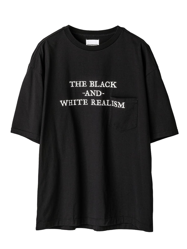 oversized S/S T-shirt "the black-and-white realism"