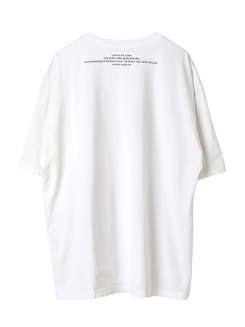 oversized S/S T-shirt "the black-and-white realism"