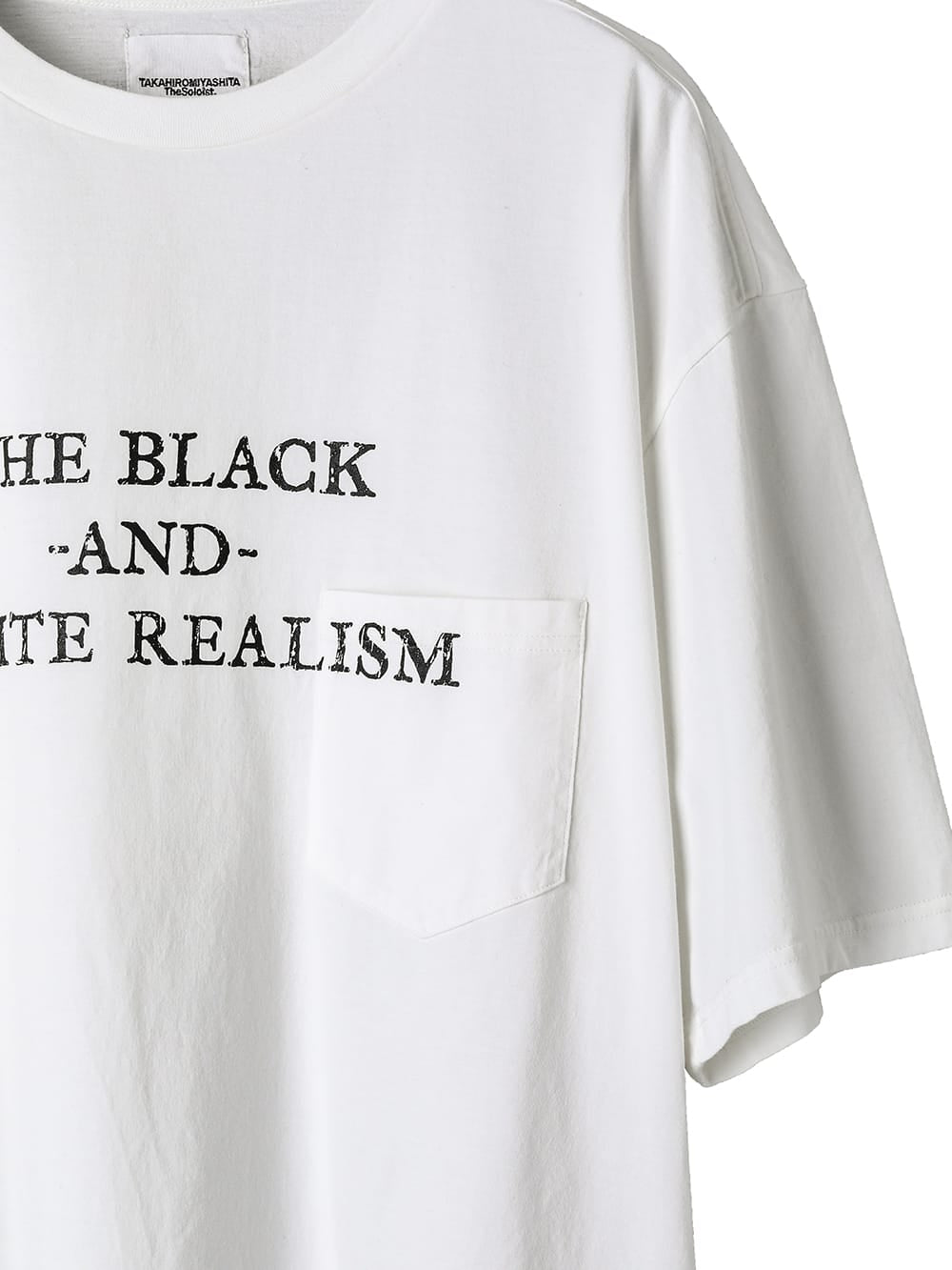 oversized S/S T-shirt "the black-and-white realism"