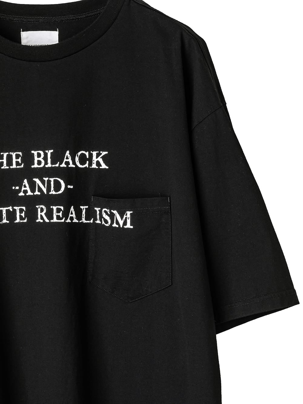 oversized S/S T-shirt "the black-and-white realism"