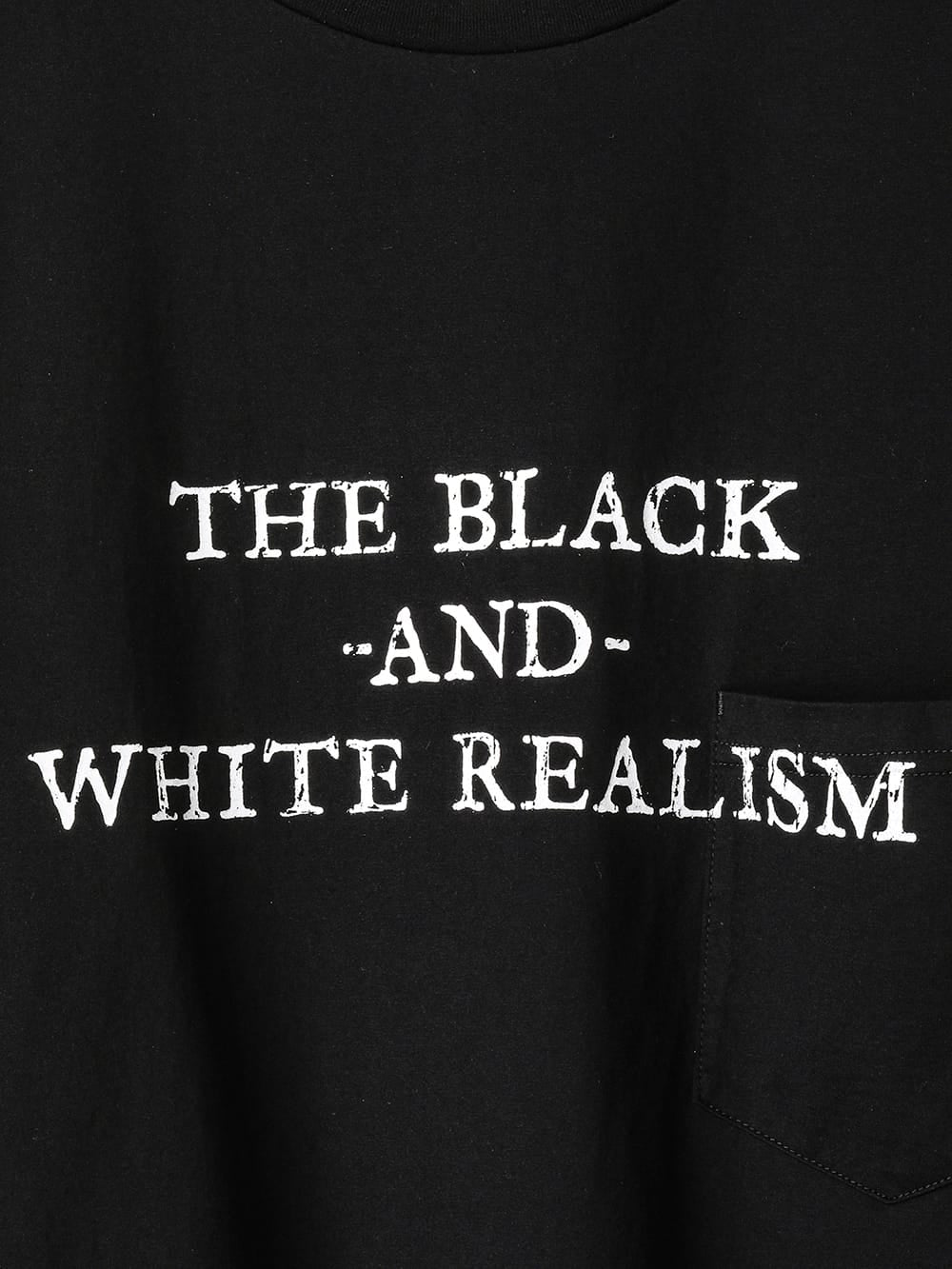 oversized S/S T-shirt "the black-and-white realism"