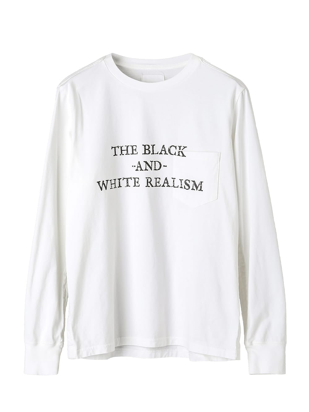 L/S T-shirt "the black-and-white realism"