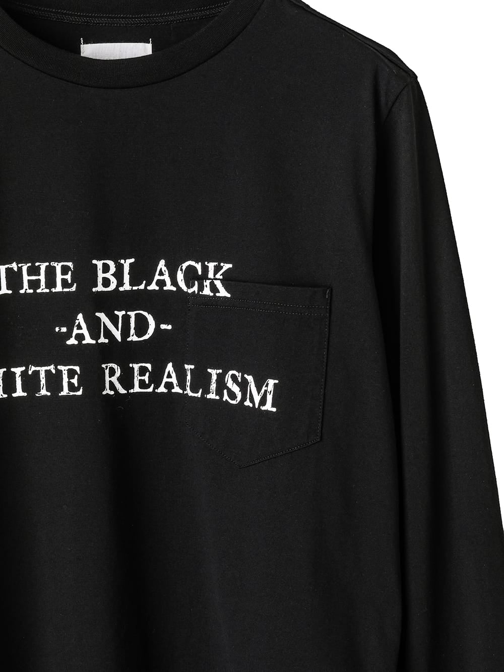 L/S T-shirt "the black-and-white realism"