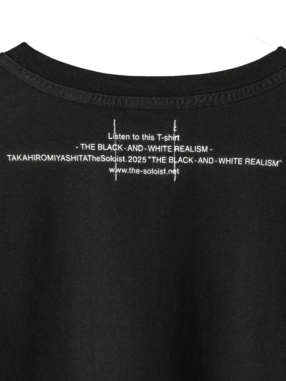 oversized L/S T-shirt "the black-and-white realism"