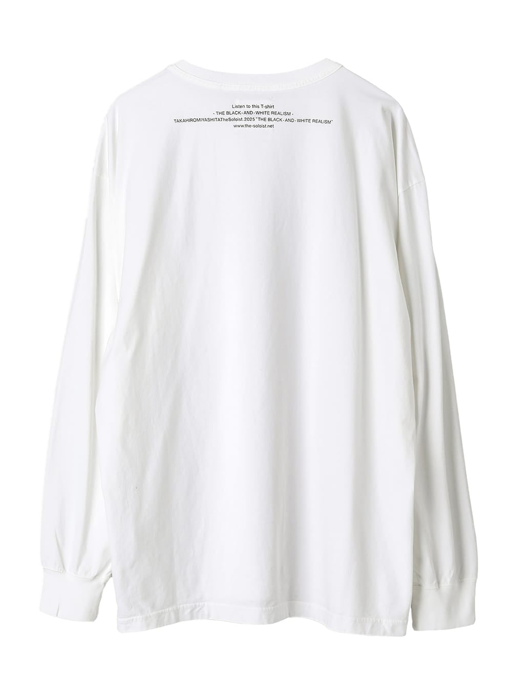 oversized L/S T-shirt "the black-and-white realism"