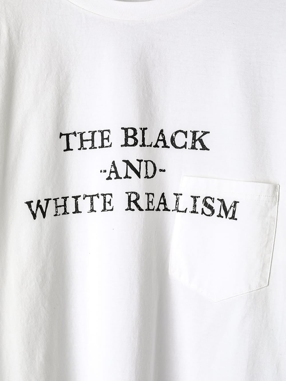 oversized L/S T-shirt "the black-and-white realism"