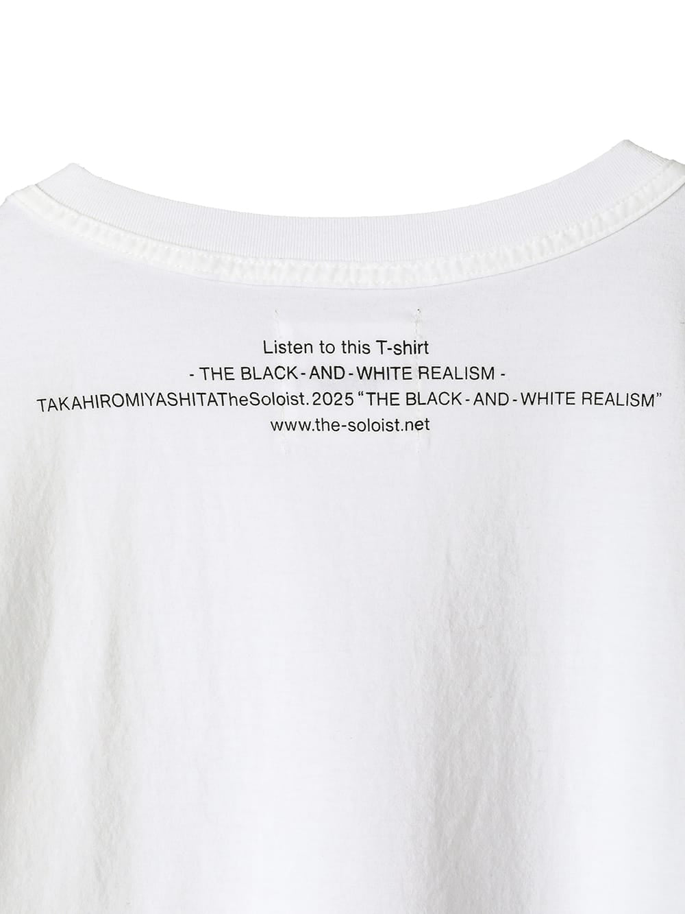 oversized L/S T-shirt "the black-and-white realism"