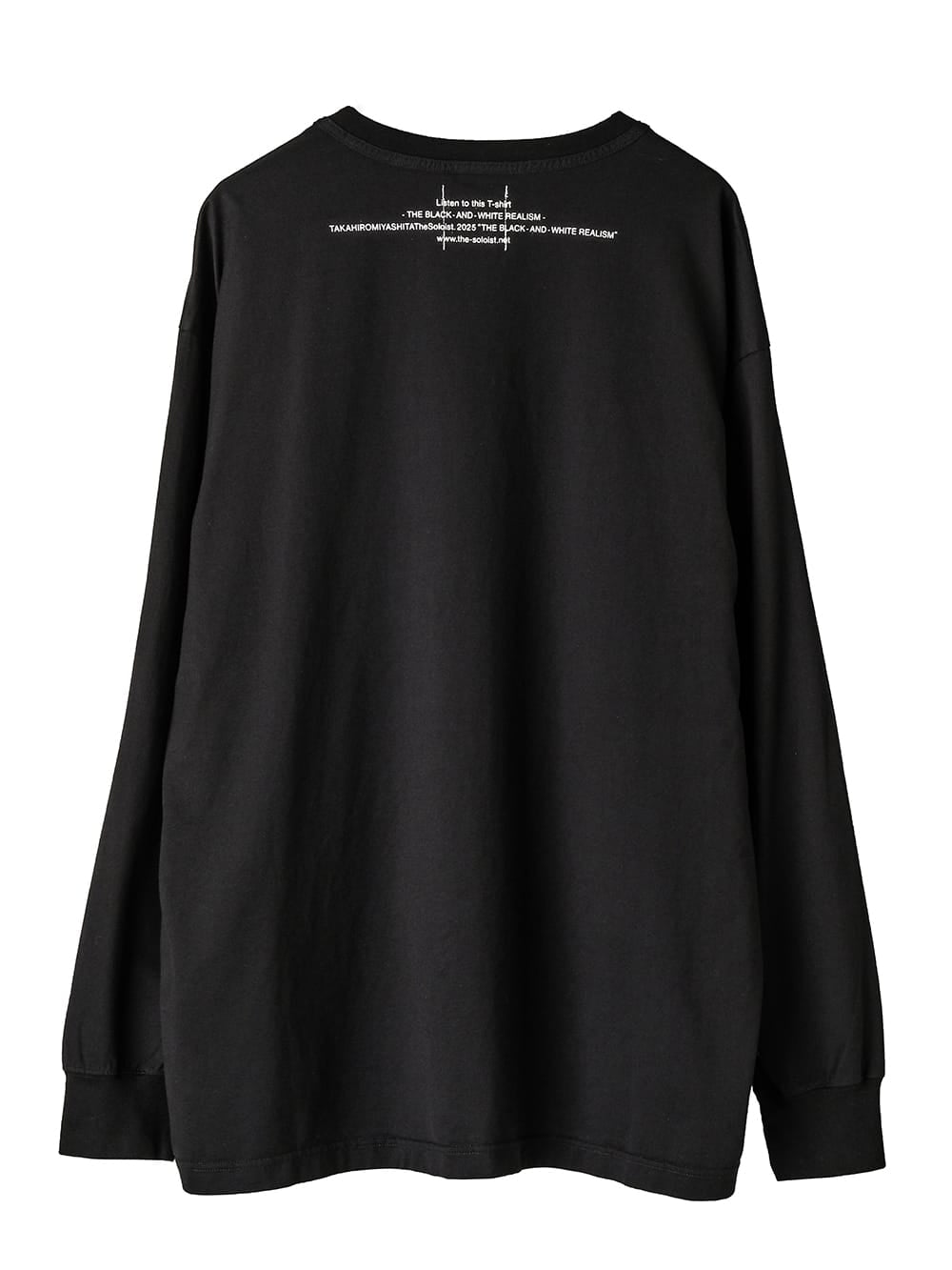 oversized L/S T-shirt "the black-and-white realism"