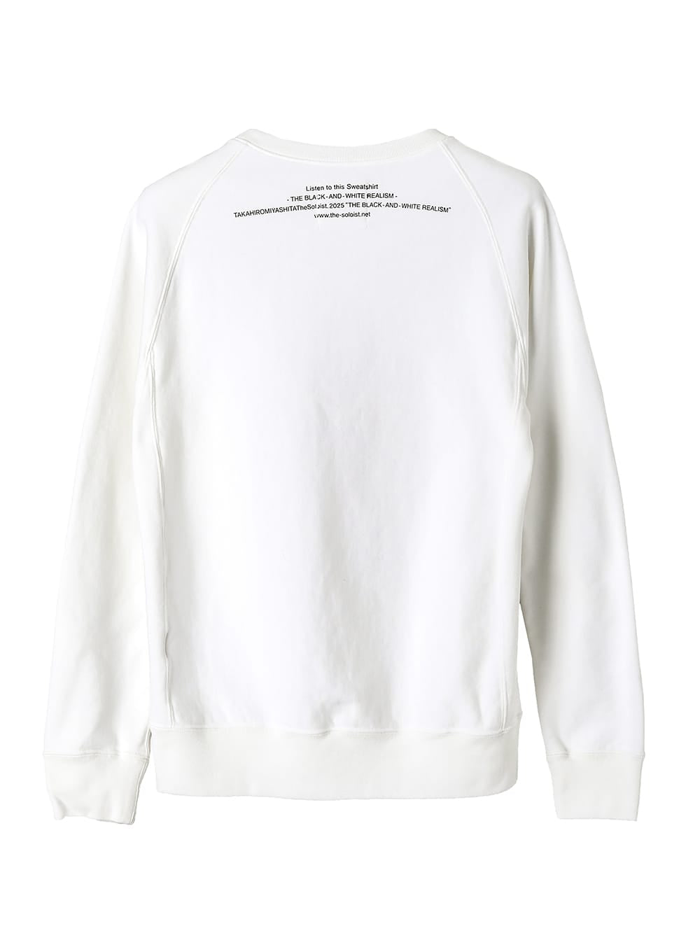 crew neck  sweat shirt "the black-and-white realism"