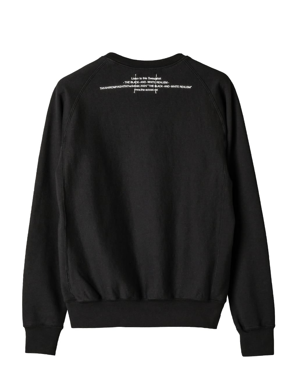 crew neck  sweat shirt "the black-and-white realism"