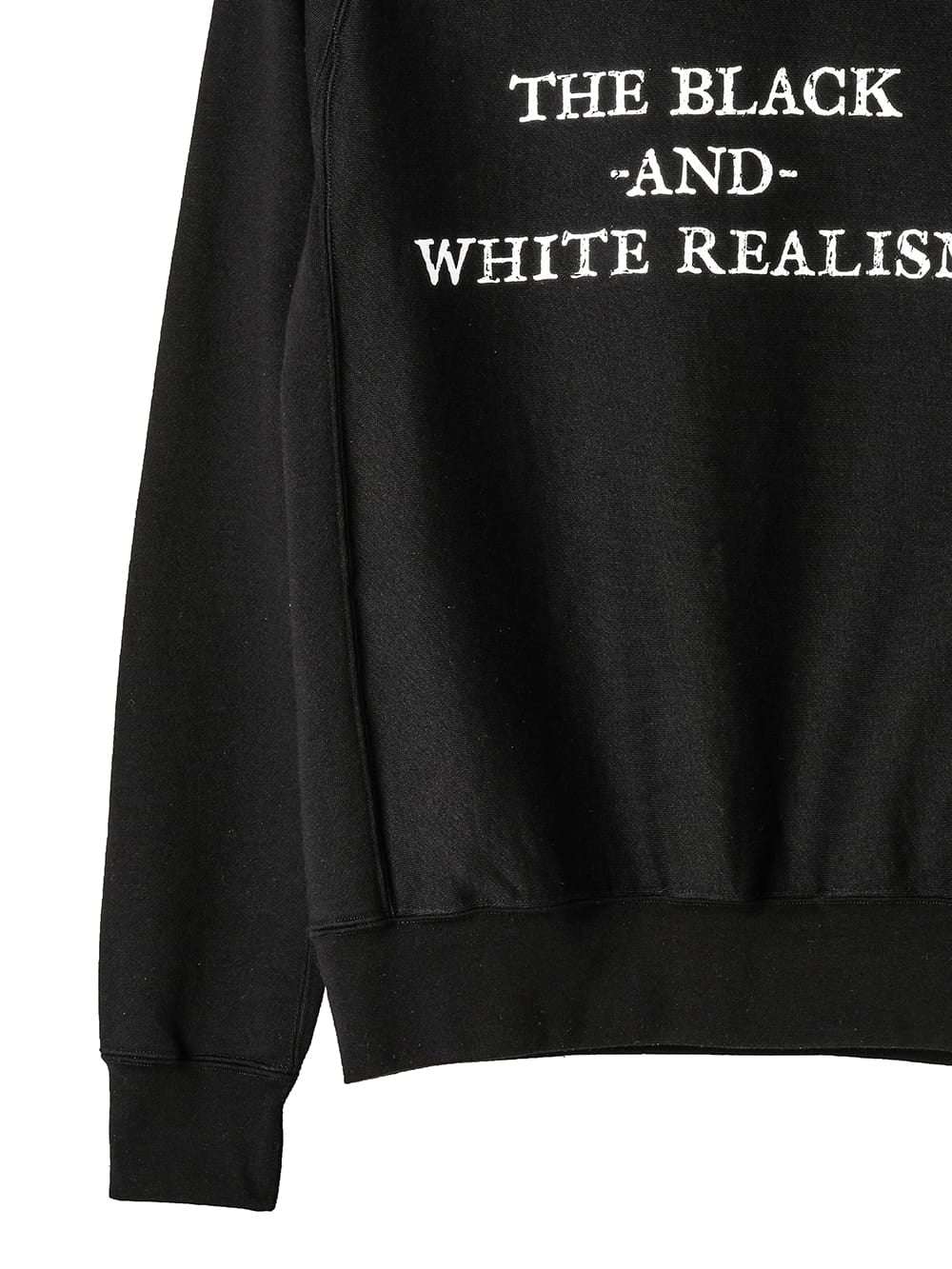 crew neck  sweat shirt "the black-and-white realism"