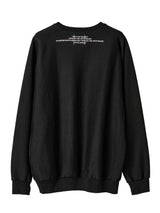 sc.0030AW25-black オーバーサイズドクルーネックスウェットシャツ