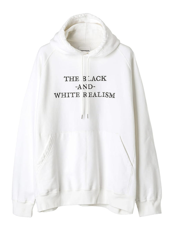 oversized hoodie "the black-and-white realism"