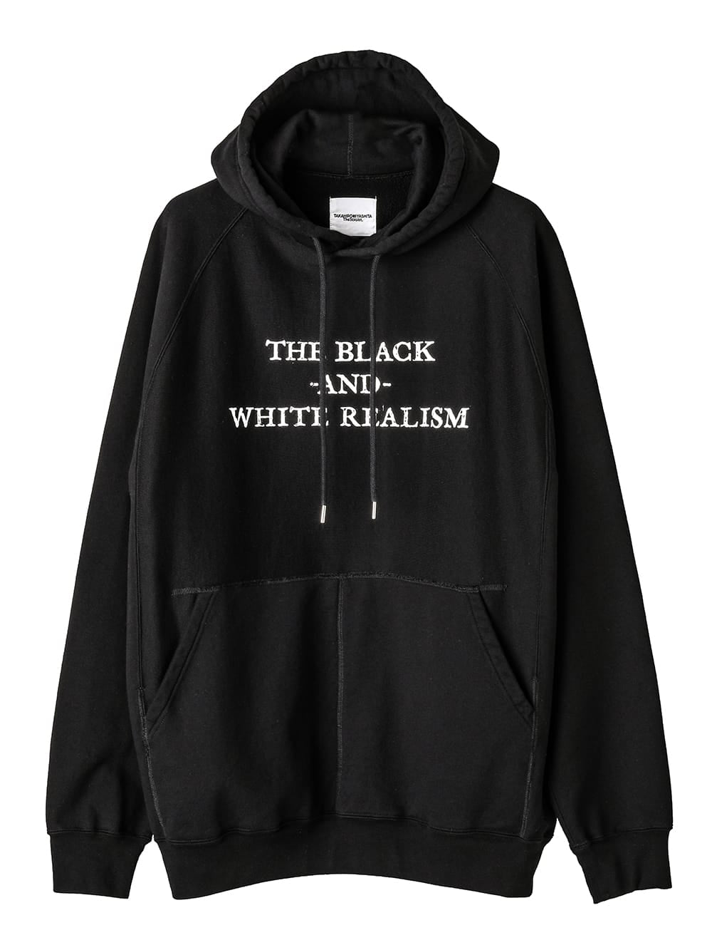 oversized hoodie "the black-and-white realism"