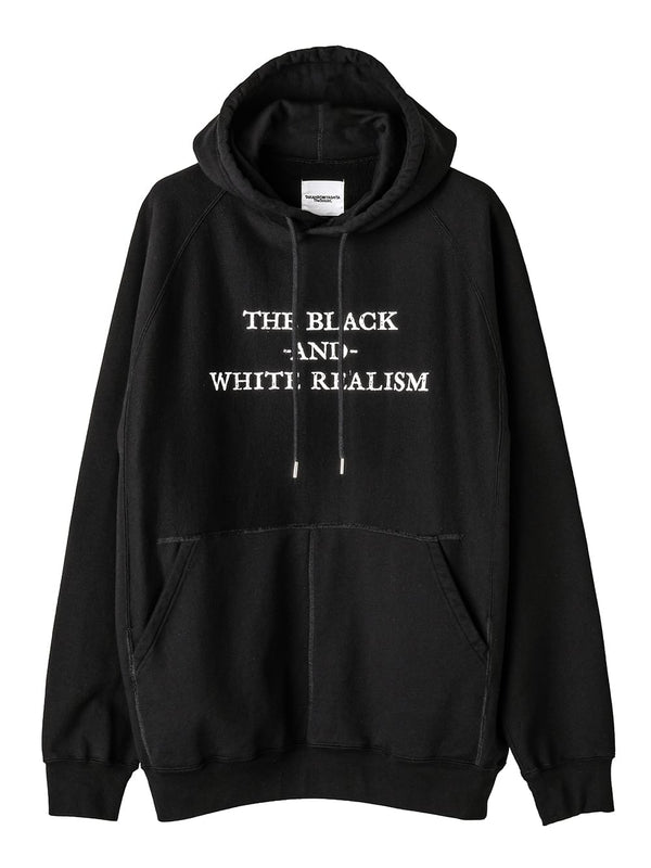 oversized hoodie "the black-and-white realism"