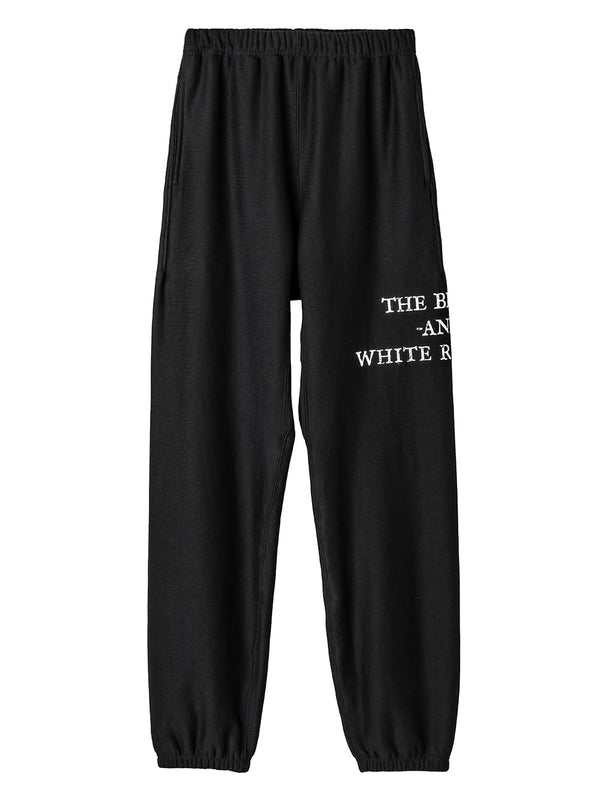 jogger pant. "the black-and-white realism"
