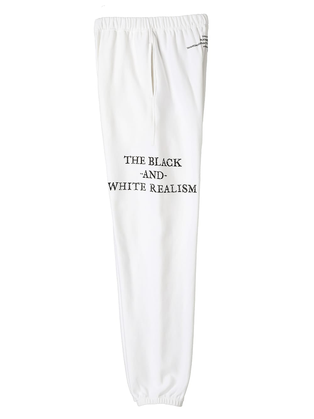 jogger pant. "the black-and-white realism"