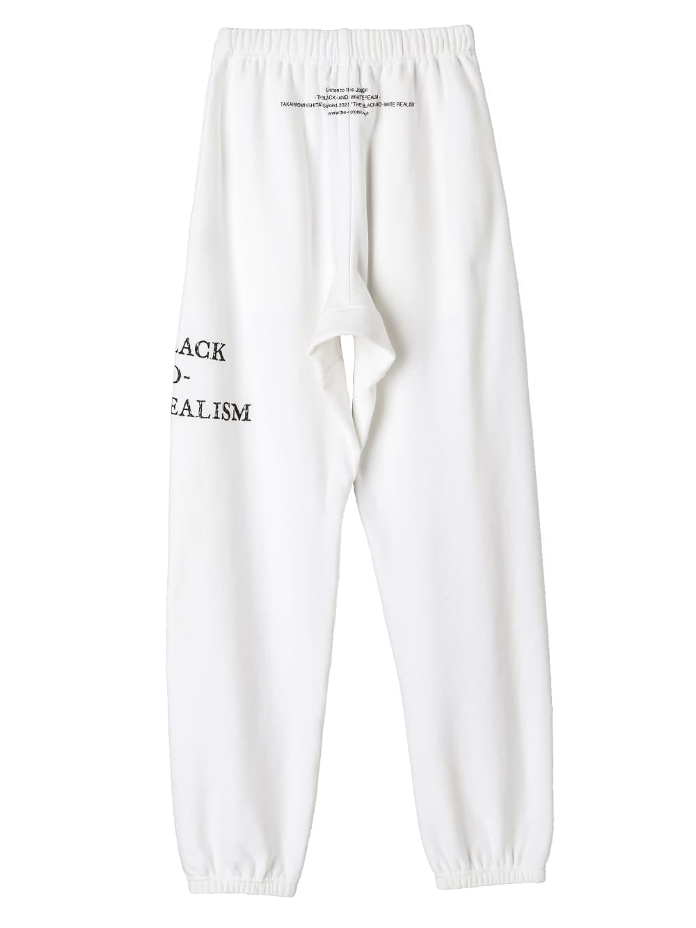 jogger pant. "the black-and-white realism"