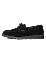 sf.0005AW25-black モカシンシューズ The Black-and-White Realism