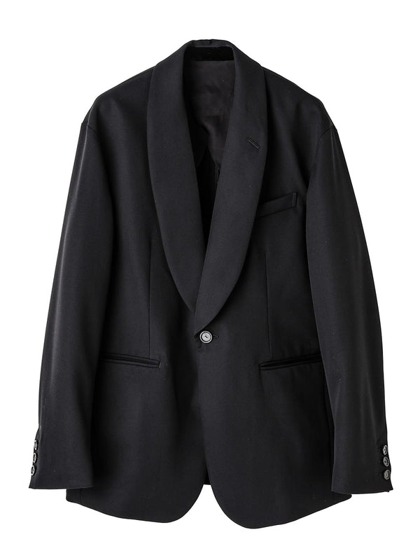 shawl collar sack jacket.