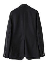 sj.0001AW25-black ショールカラーサックジャケット The Black