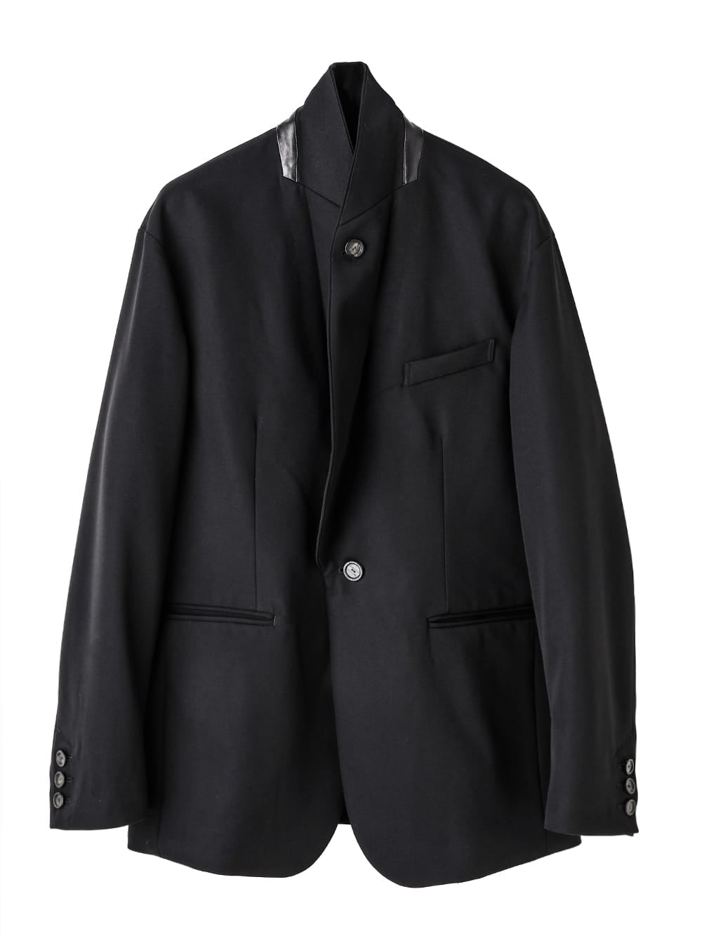 shawl collar sack jacket.