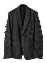 sj.0001dSS25-black x white chalk stripe 1b brit jacket