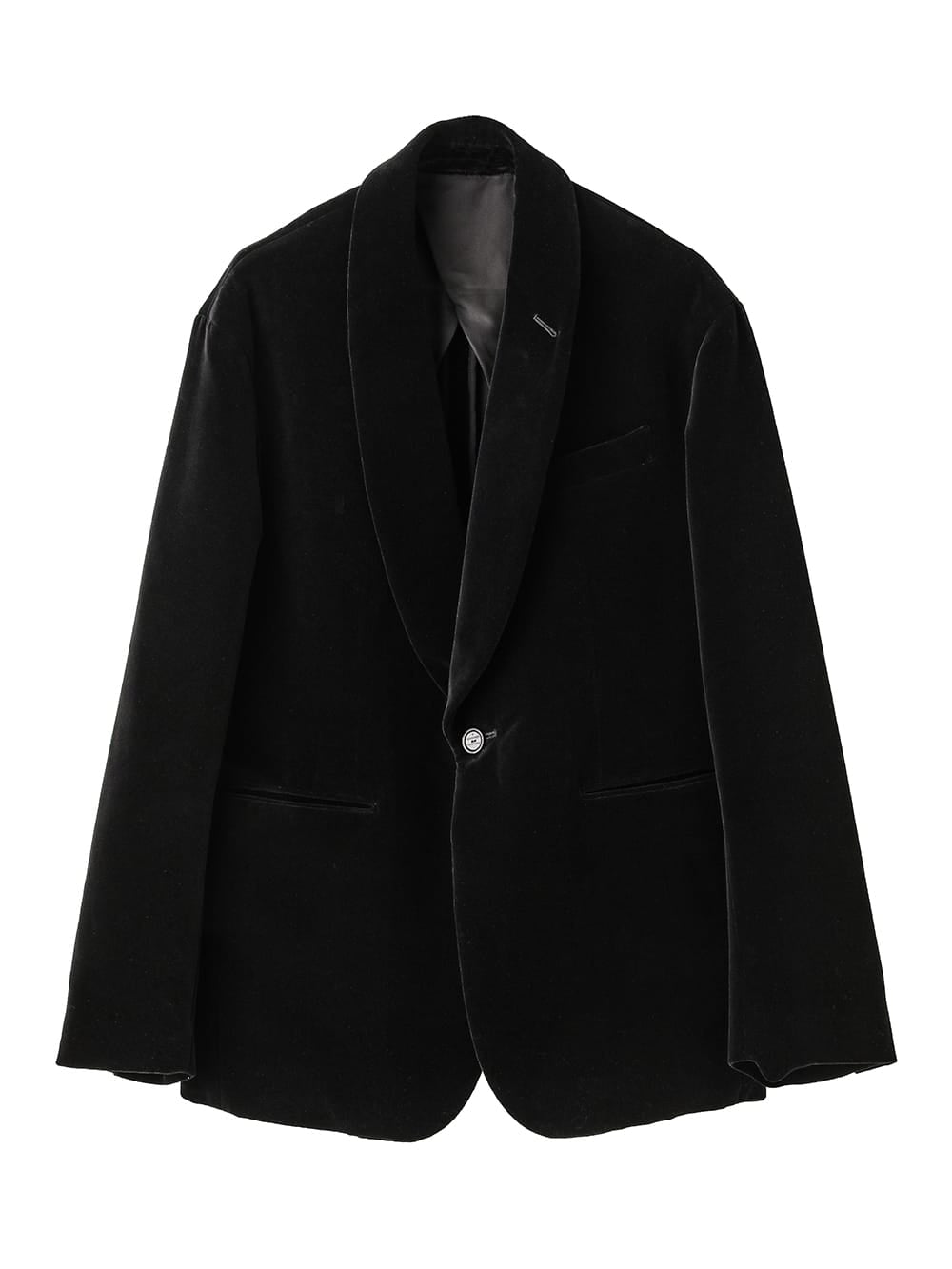 shawl collar sack jacket.