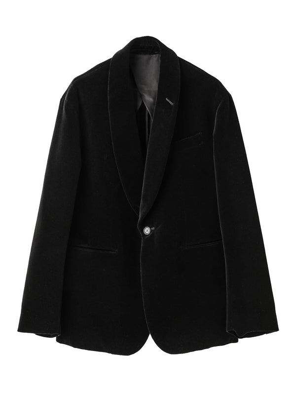 shawl collar sack jacket.