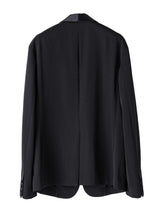 sj.0004AW25-black ショールカラージャケット The Black-and-White